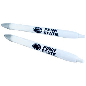 two white pens with Penn State and Athletic Logo